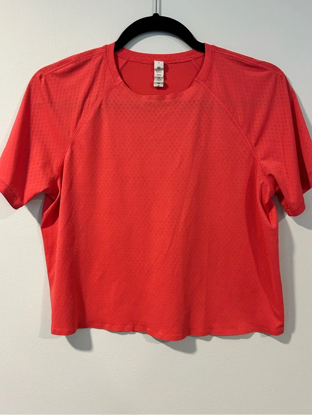 Lululemon Fast and Free Race Length T-Shirt Pink Size 4